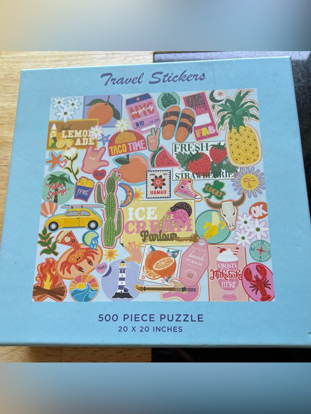 Travel Stickers 500-Piece Jigsaw Puzzle - Galison